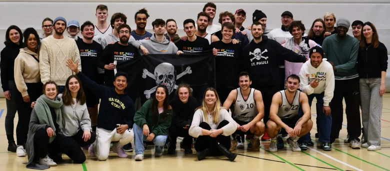 Ein Bild des Basketball-Teams des FC St. Pauli