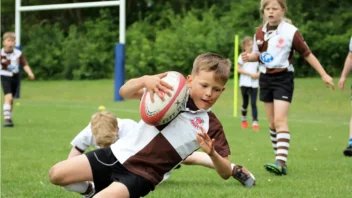Kinder-Rugbyspieler