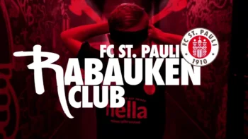 Werbebanner des Rabauken Club des FC St. Pauli