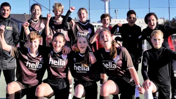 Teilnehmer*innen des PASCH-Fußballcamp in London