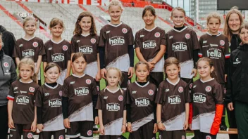 Ein Mannschaftsbild des Mädchen-Teams
