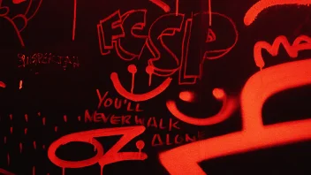 Ein Graffiti von FC St. Pauli