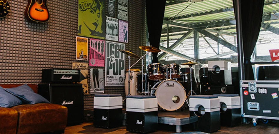 Ein Bild der Musikschule im Millerntor-Stadion